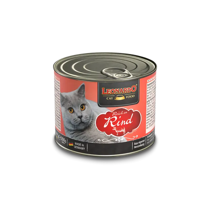 LEONARDO Cat Leonardo Wet Food Rich In Beef For Adult Cats 200 gr
