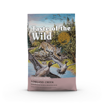 Taste of the Wild Lowland Creek Dry Cat Food with Roasted Quail and Duck 2 kg