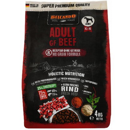 Belcando Dry Food with Beef, Krill and Amaranth for XS to XL Breed Adult Dogs 4kg