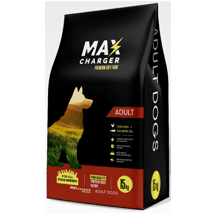 Max Charger Dog Max Charger dry food for Adult Dog Chicken and Salmon 15 Kg
