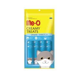 Me-O Cat Me-O Creamy Cat Treats with Chicken and Liver 4 in 15 gr