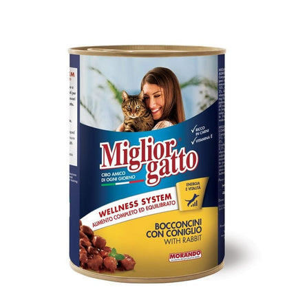 Miglior Cat Miglior Gatto Wellness System Cat Food Chunks with Rabbit 405 gr