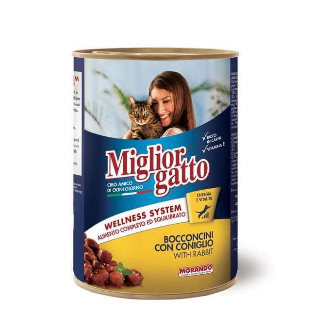 Miglior Cat Miglior Gatto Wellness System Cat Food Chunks with Rabbit 405 gr