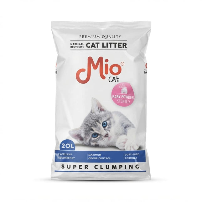 Mio Cat Cat Mio Cat Super Clumping Baby Powder Scented Cat Litter 20 L