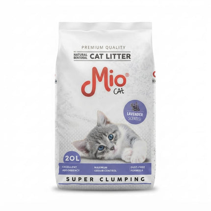 Mio Cat Cat Mio Cat Super Clumping Lavender Scented Cat Litter 20 L