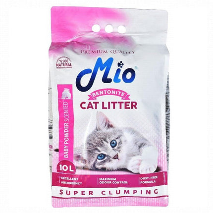 mio Cat Mio Cat Litter Baby Powder Scented Super Clumping 10L