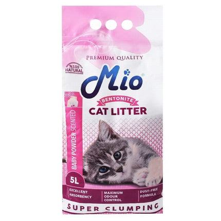 mio Cat Mio Cat Litter Baby Powder Scented Super Clumping 5L