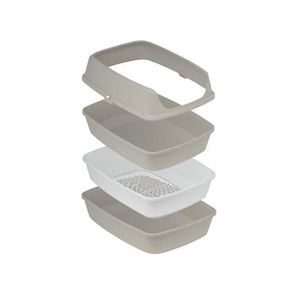 Moderna Cat Litter Morderna Lift to Sift Gray and Yellow Cat Litter Tray