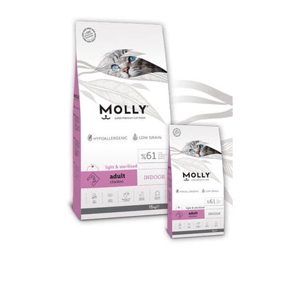 Molly Cat Molly dry food INDOOR Light and Sterilised with Chicken for cat 2 kg