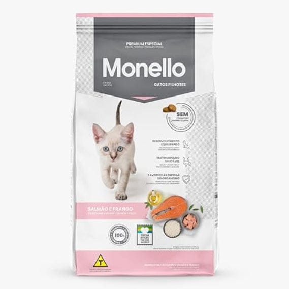 Monello Cat Monello Dry Food with Salmon And Chicken for Kitten Cats 1 kg