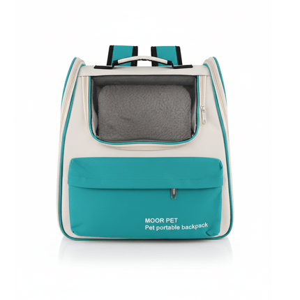 Moorpet Cat Moorpet Turquoise & White Pet Carrier Bag 35x30x40cm 1 pcs