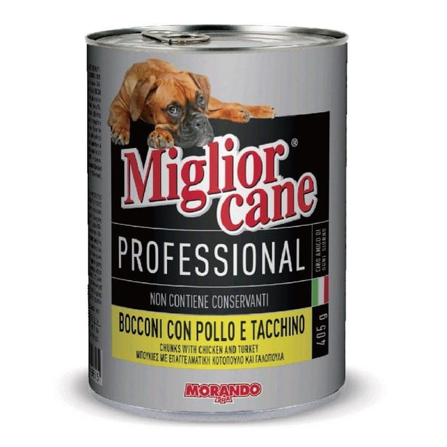 Morando dog Miglior Cane Professional Wet Dog Food Chicken & Turkey 400 gr