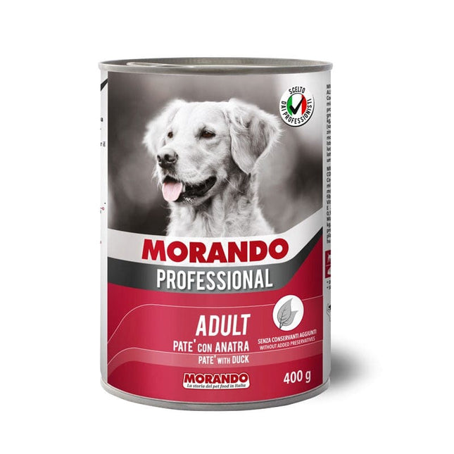 Morando dog Morando Professional Wet Food Pate with Duck for Adult Dogs 400 gr