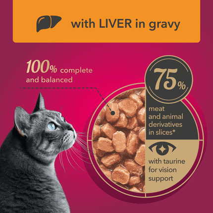 My Love Cat My Love Adult Cat Liver in Gravy Pouch 85g