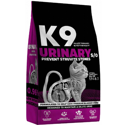 طعام القطط الجاف K9 Urinary S/O 2 كجم