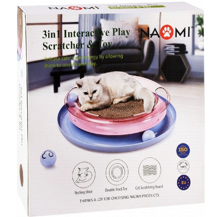 Naomi Cat Naomi 3 in 1 Interactive Scratch and Toy for Cat