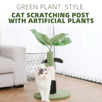 Naomi Cat Naomi Green Cat Scratching Tree 39 in 39  in 64 cm