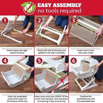 Naomi Cat Semi automatic Cat Litter Box with Side Door