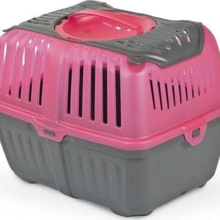 NAOMI Dog and cat MPS Transporter neyo hamster and cats small animals puppy cage 30x23x23 cm pink