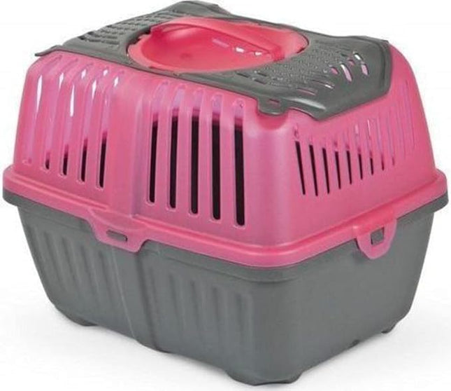 NAOMI Dog and cat MPS Transporter neyo hamster and cats small animals puppy cage 30x23x23 cm pink