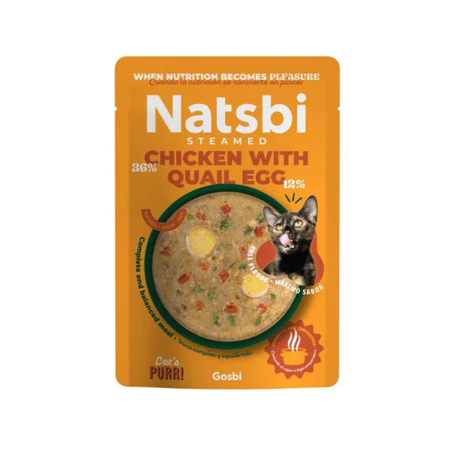Natsbi Cat Natsbi Cat Steamed Chicken With Quail Egg 80g