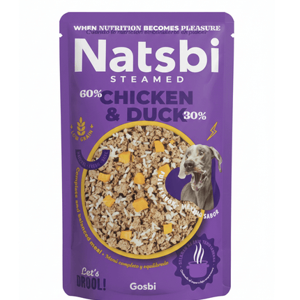 Natsbi Dog Gosbi  Natsbi Steamed Chicken And Duck Dogs 200g