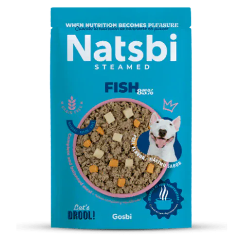 Natsbi Dog Natsbi Wet Dog Food with Steamed Fish 200 gr