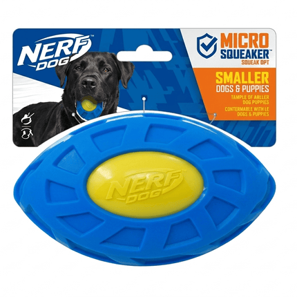 Nerf Dog Nerf Dog Micro Squeaker Football Durable Rubber Fetch Toy
