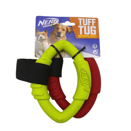 Nerf Dog Nerf Dog Tuff Tug Interactive Ring Toy Durable Rubber Tugger