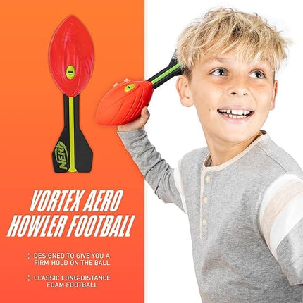 Nerf Dog Nerf Vortex Howler Foam Football  Long Throw with Tail And Grip