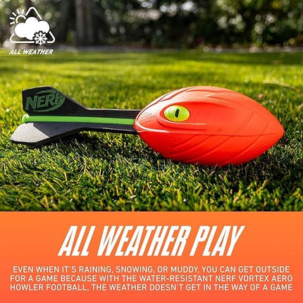 Nerf Dog Nerf Vortex Howler Foam Football  Long Throw with Tail And Grip