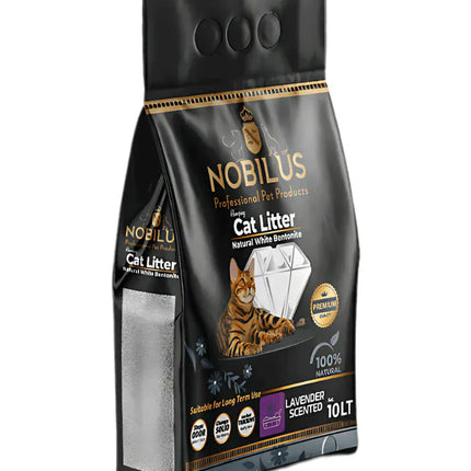 Nobilus Cat Nobilus White Bentonite Litter with lavender 10 L