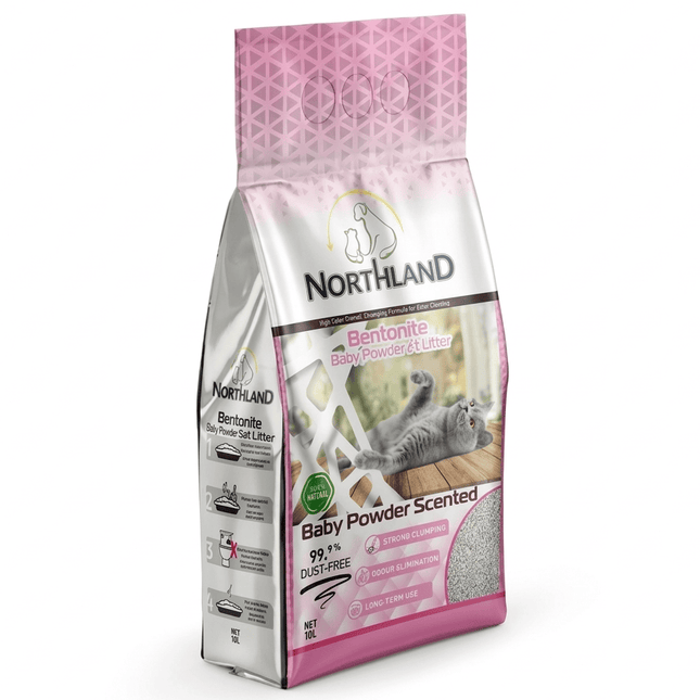 Northland Cat Northland Bentonite Clumping Cat Litter Baby Powder  10 L
