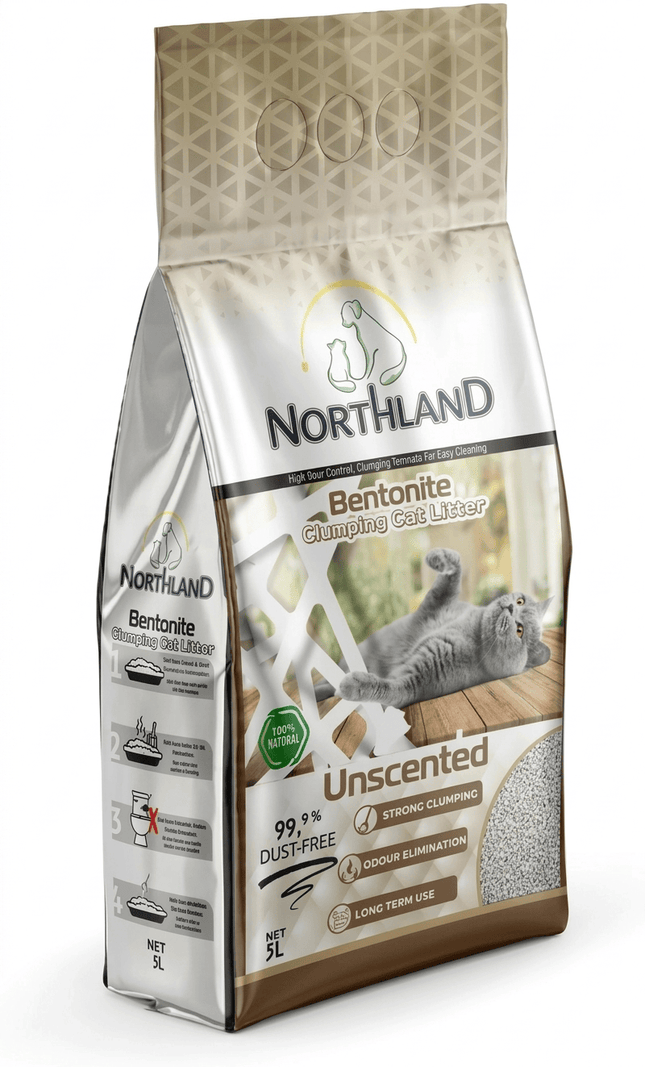 Northland Cat Northland Bentonite Clumping Cat Litter  Unscented 5 L