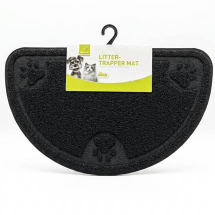 Nunbell Cat Nunbell Cat Litter Trapper Mat Waterproof Plastic Teal 45× 60 cm Black