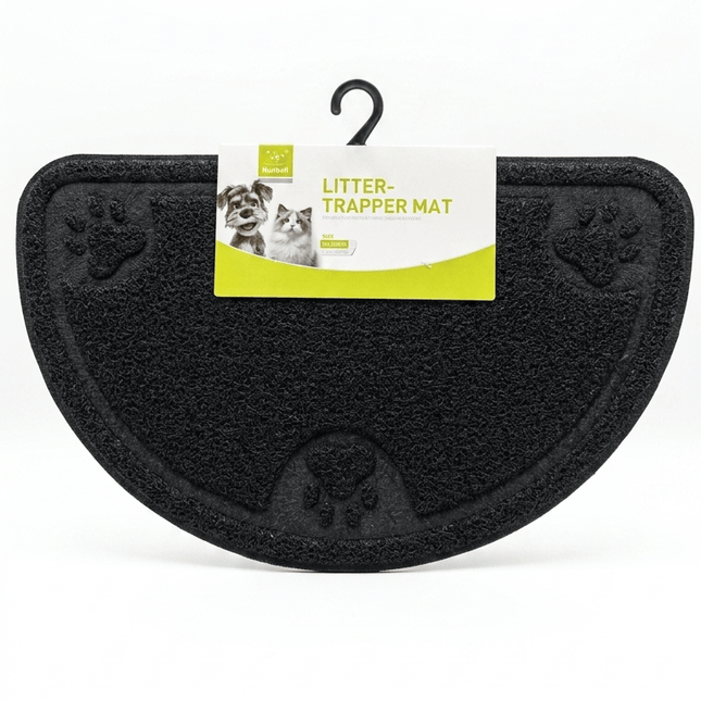 Nunbell Cat Nunbell Cat Litter Trapper Mat Waterproof Plastic Teal 45× 60 cm Black