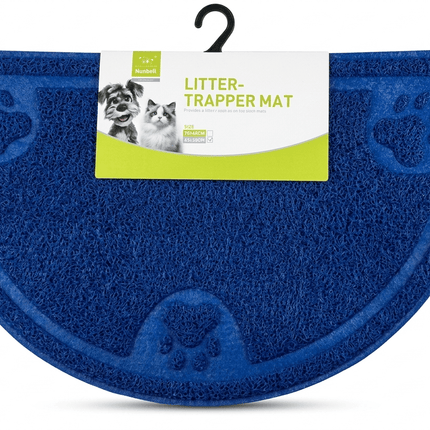 Nunbell Cat Nunbell Cat Litter Trapper Mat Waterproof Plastic Teal 45× 60 cm Blue