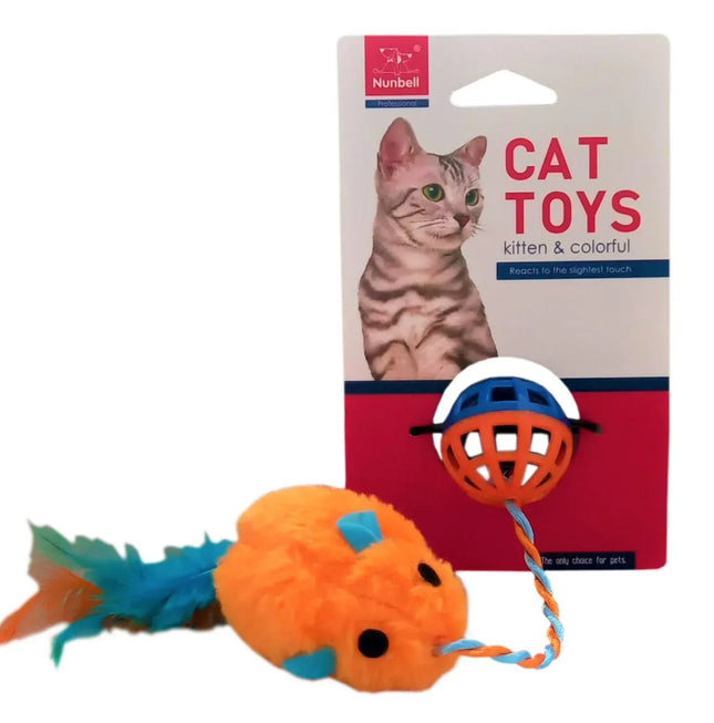 Nunbell Cat Nunbell Cat Toys Kitten and Colorful Small Ball