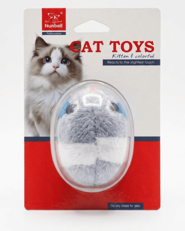 Nunbell Cat Nunbell Interactive Plush Cat Toy Sensitive Touch Motion