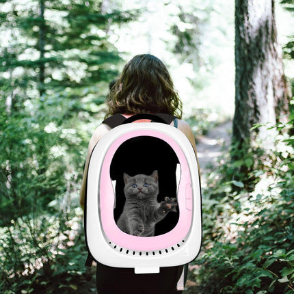 Nunbell Cat Nunbell Yabe Pet Trasparent Carrier Bag 35x30x45cm