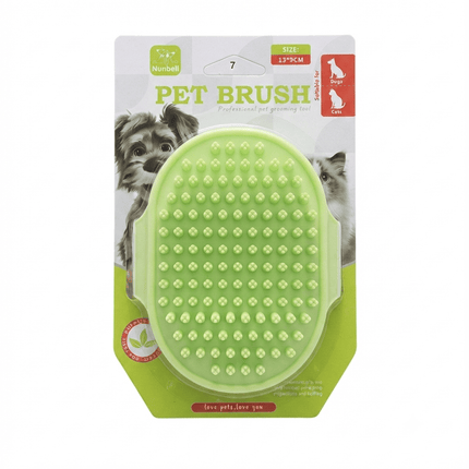 Nunbell Dog and cat Nunbell Pet Grooming And Bathing Brush Green