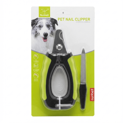 Nunbell Dog and cat Nunbell Pet Nail Clipper with File  Dog And Cat Claw Grooming Tool Green