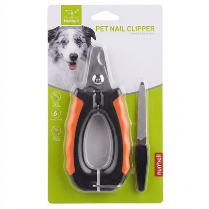 Nunbell Dog and cat Nunbell Pet Nail Clipper with File  Dog And Cat Claw Grooming Tool Orange