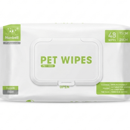 Nunbell Dog and cat Nunbell Pet Wipes 48 Wipes 15x20 cm