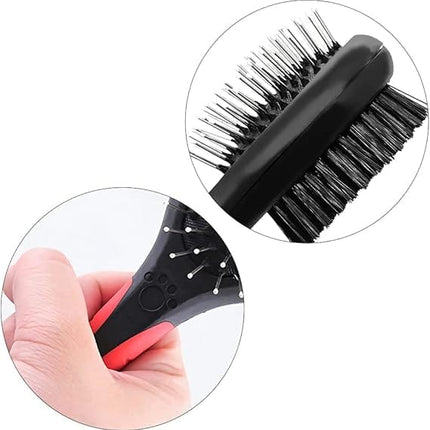 Nunbell Dog and cat Nunbell Ubitree 2 in 1 Double Sided Pin And Bristle Pet Brush