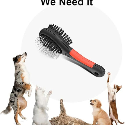 Nunbell Dog and cat Nunbell Ubitree 2 in 1 Double Sided Pin And Bristle Pet Brush