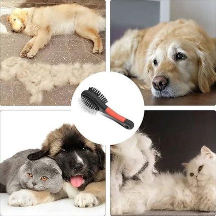 Nunbell Dog and cat Nunbell Ubitree 2 in 1 Double Sided Pin And Bristle Pet Brush