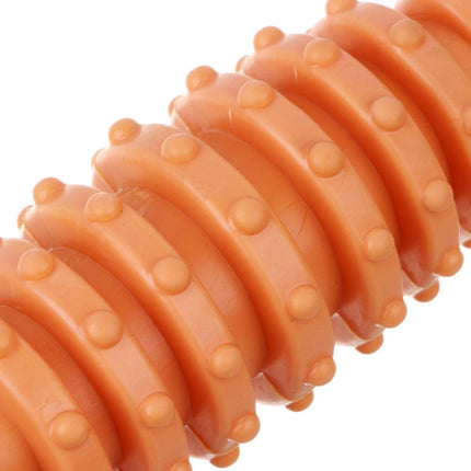 Nunbell Dog and cat ORGO Textured Rubber Dog Chew Toy Durable Dental Care Orange