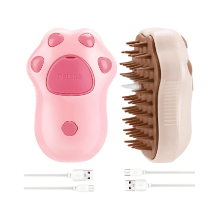 Nunbell Dog and cat Pet Spray Massage Comb and Pet Brush with Charging Cable