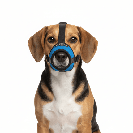 Nunbell Dog Nunbell Adjustable Dog Muzzle Size 4 Neck 18 to 22 Cm Front Mouth 16 Cm Back Mouth 22 Cm